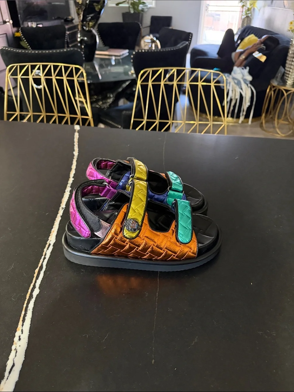 Kurt Geiger vibrant metallic